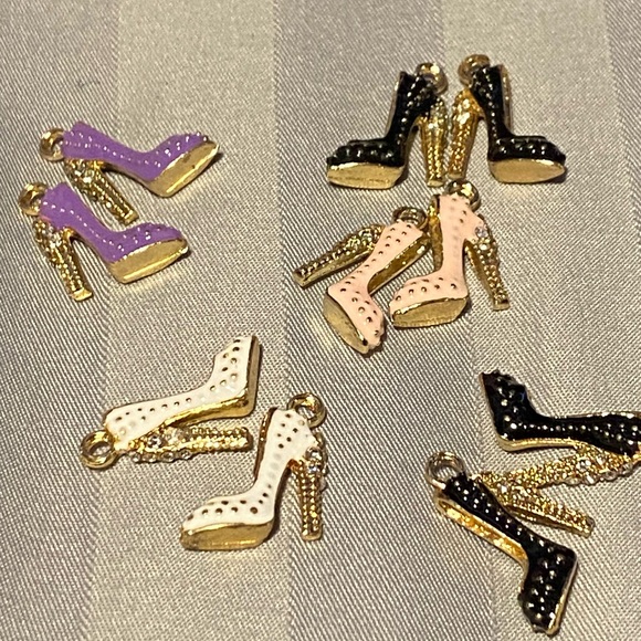 Shoes - Women's Multi-Color High Heel Charms